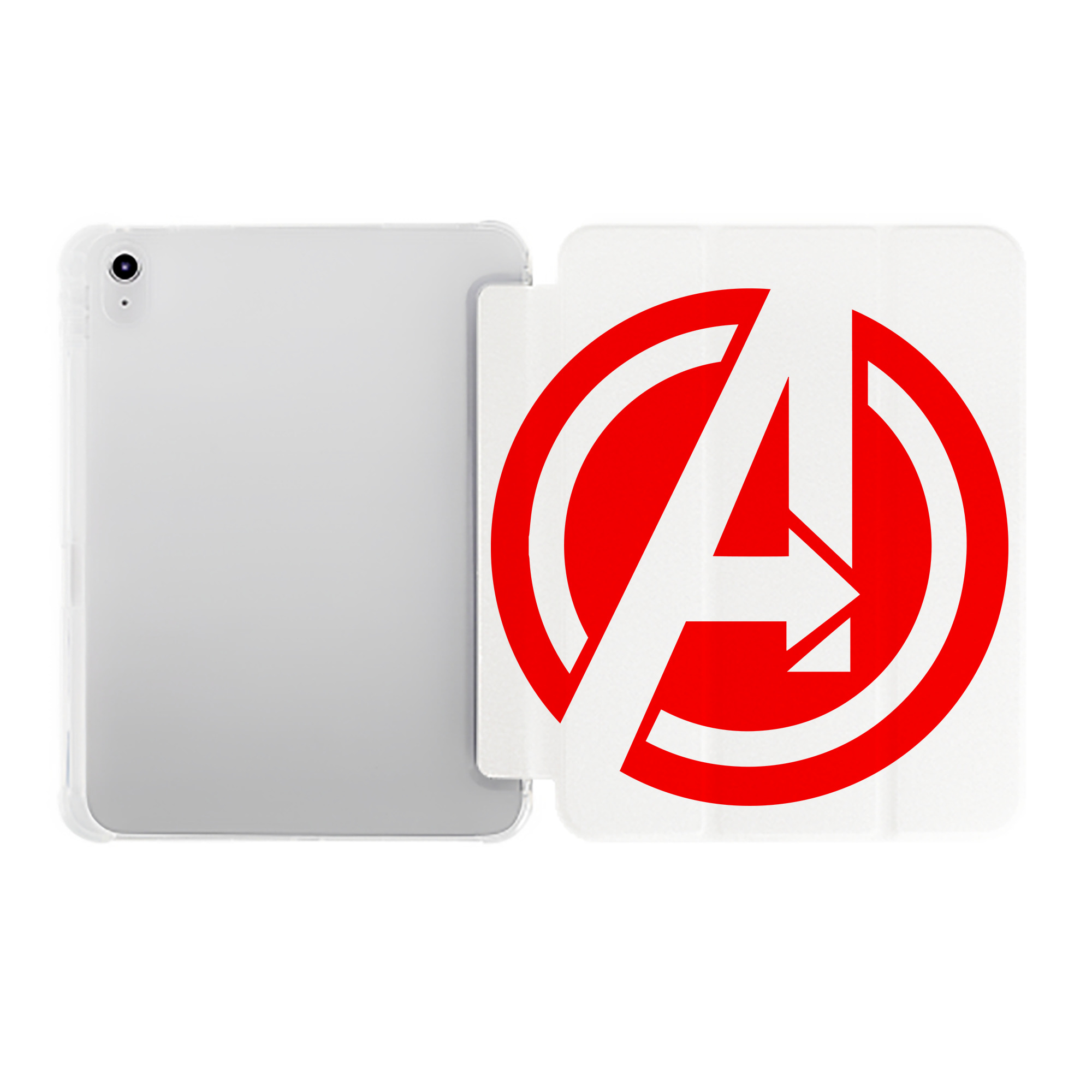 （画像用） アベンジャーズ The Avengers IPad ケース ペン収納付き 三つ折りスタンド PUレザー×シリコン 対応機種9.5/10.5/10.9インチ